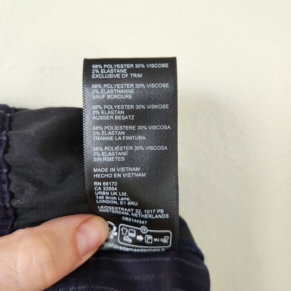 Silence + Noise Amelie Menswear Pull-On Pants Size Large - Picture 9 of 9